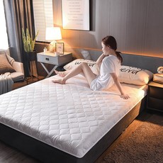 더블이불패드세트 두께추가침대 푹신매트 매트 2인용 가정용 다다미 요 스펀지매트 이불학생 기숙사 싱글 1.2m, C02-1.2*1.9미터 침대