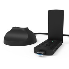 NEXT USB 무선랜카드 데스크탑 노트북 호환 무선 와이파이 랜카드, 1900AC