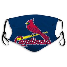 세련된 워셔블 페이스 마스크 재사용 가능 조절 가능 중립적 방진 마스크 세인트루이스 야구 (St. Louis Cardinals), St. Louis Cardinals