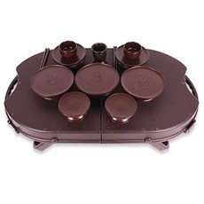 14P 제사그릇 제사상 제기세트 차례그릇 제사용품 차례용품 제수용품 휴대용, 1개
