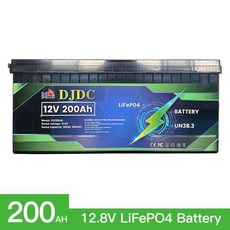 그랜드 A 셀 리튬 철 인산염 내장 BMS 충전식 배터리 LiFePO4 팩 12V 200AH, 01 12V200AH