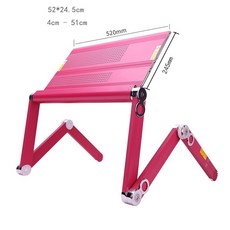 YIYO 침대에 앉아서 할 수 있는 높이 각도 조절 노트북거치대 52cm LX1, 자주색