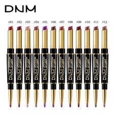 립팔레트 DNM-방수 매트 립스틱 펜슬 더블 헤드 논스틱 컵 립 라이너 메이크업 컨투어 틴트 섹시 오래 지속, [01] 01, 1개