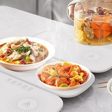 푸드 워머 보온 온도조절 음식 다이닝, 01.화이트