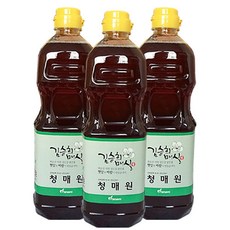 광양매화마을 매실장인이 만든 매실원액, 3병, 900ml