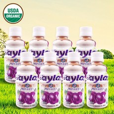 테일러 유기농 오가닉 서양자두 푸룬주스 자두주스 180ml 8개, 8병