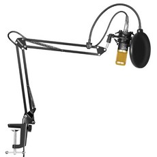 집에서노래방 블루투스마이크노래방 와이어리스마이크 공연용 강사용 가정용Neewer NW 800 Pro Studio 방송 녹음 콘덴서 마이크 키트 : NW 35 마이크 서스펜션 암, 중국, 화이트 실버