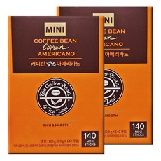 // 커피빈 캡틴 아메리카노 미니 140개입 X 2박스, 900mg, 2개