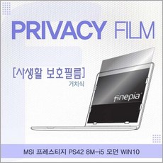 RGU321420MSI 프레스티지 PS42 8M_i5 모던 WIN10용 거치식 정보보호필름, 단일옵션, 단일색상