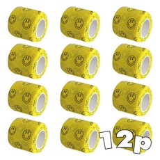 BLACKTAPE 그립테이프 밴드 5cm, 스마일, 12개