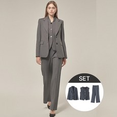 스테파넬 24FW 수트 셋업 3PCS 세트 - 정장셋업