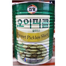 진양 오이피클 슬라이스 3kg X6캔 오이피클슬 대용량오이피클 오이피클통조림