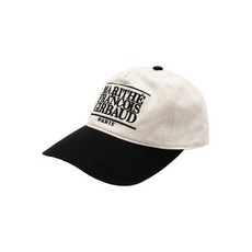 MARITHE 마리떼 FRANCOIS GIRBAUD CLASSIC LOGO 5PANEL COLOR BLOCK CAP black 1MG24SHG104BLK