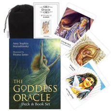 Kancharo 52 The Goddess Oracle Deck Book Set] & 오라클 카드 장 타로 운세 [고데스