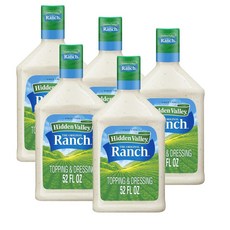 히든벨리 오리지널 랜치 샐러드 드레싱 앤 토핑 Hidden Valley Original Ranch, 5개, 1.54L