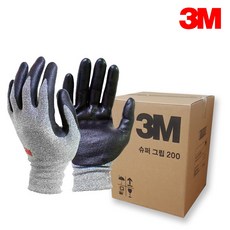 3M 슈퍼그립200 100장, L, 100개