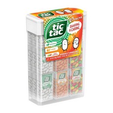 Tic Tac 틱택 메가박스 27팩 버라이어티 민트 프레시민트 오렌지와 과일 어드벤처 이동 중 다과 1714 Oz, 27개, 486g
