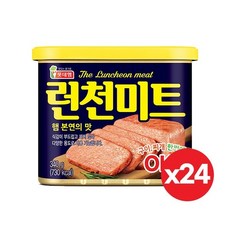 롯데햄 런천미트, 340g, 24개