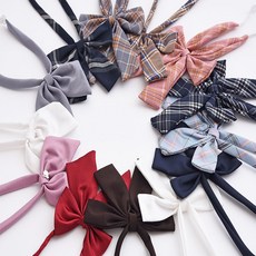 교복체크타이리본끈