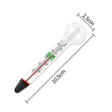 물고기 탱크 유리 온도계 부동 수족관 물 온도 측정 도구 흡입 컵 0-40 ℃ 수족관 액세서리, 11cm, 01 11CM