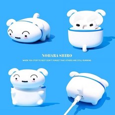YEALIR 짱구는 못말려 흰둥이 이어폰 케이스 짱구 굿즈 AirPods 1세대/2세대/3세대/pro 보호 케이스 [SB-X004], 흰둥이 케이스, Airpods3 (2021년 버전)