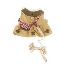 토끼 흰 족제비 기니피그 토끼를위한 애완 동물 봄 & 여름 외출 면복, 01 light brown, 01 L