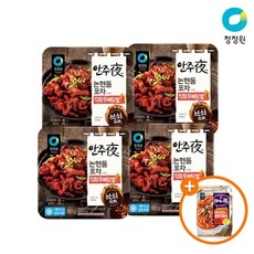 청정원 안주야 논현동 포차스타일 직화무뼈닭발 160g X 4개 +(증정)베이컨로제떡볶이, 기타