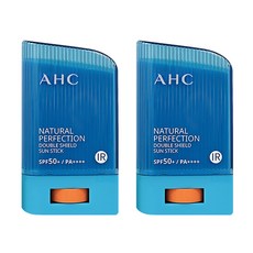 AHC 내추럴 퍼펙션 더블 쉴드 선스틱 SPF50+/PA++++, 22g, 2개, 22ml