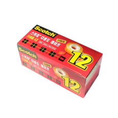 3M 스카치 550R 다용도 테이프 리필 12mm x 30m, 4세트