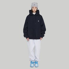 Bear Patch Hoodie (기모)_Navy