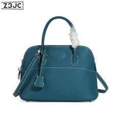 Z3JC 자개 리얼 가죽 여성 가방 1층 소가죽 숄더 토트 캐주얼백 여성용 핸드백