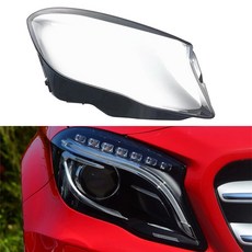 메르세데스벤츠 호환 GLA200 GLA220 GLA260 용 헤드 라이트 렌즈 램프 커버 전등갓 캡 쉘 케이스, [02] Right, 1개