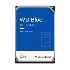 Western Digital WD 블루 PC 내장 하드 드라이브 HDD - 5640RPM SATA 6Gb/s 256MB 캐시 3.5인치 WD80EAAZ 120417, 2TB - wd80eaaz