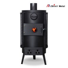 신일금속 더버라 화목난로 대형 망부착 SL-200L 장작 나무 난방 업소용 가정용 펜션, 단품