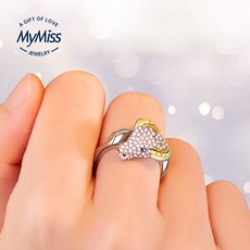 바람구름 쇼핑센터 MYMISS 십이 띠 반지 여성 식지 오픈 925은도금 플래티넘 액세서리 포장