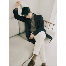 NC 앤드지 캐시미어 블렌디드 3버튼 체스터 코트 BZA4CG1101-GN_NC