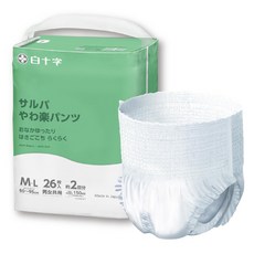 살바 백십자 팬츠 타입 야와라쿠 M~L 2회 26장 어른 용지 기저귀