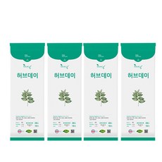 허브데이 팬티라이너(소형), 20매입, 4개