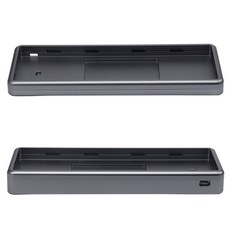 하우징 키보드 커스텀 케이스 가스켓 알루미늄 금속 쉘 다채로운 블랙 그레이 화이트 기계식, 없음, 없음, 4.Gray - Alu Plate