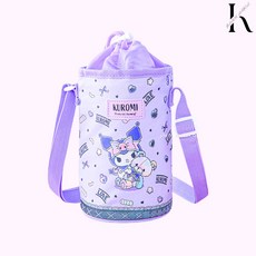 산리오 화사한 물병크로스 파우치 물병주머니 물병파우치 물병가방 소풍 피크닉 체험학습 캐릭터물병 시나모롤 쿠로미 마이멜로디 폼폼푸린, 1개