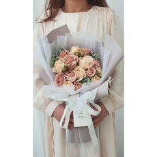 아르띠콜로 비누꽃다발 20대 10대 여자친구선물 첫월급선물 성년의날 로즈데이 생일 꽃다발, 핑크