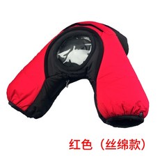 카메라 웜 패딩덮개 방한커버 겨울 DSLR 미러리스 보호 보온 방수 콜드커버 방풍 레인커버 사진기 장갑 Canon 90D70D Sony, 1개, 빨간색 실크 면화 버전