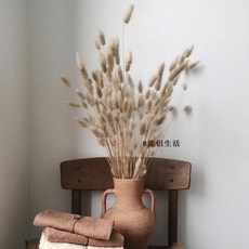 목회 스타일 자연 불멸의 말린 꽃 토끼 꼬리 잔디 DIY 꽃 홈 장식 진자 소품 꽃꽂이 귀여운, 색상 분류: 원색 (10 장), 말린 꽃 유형: 말린 꽃 봉지