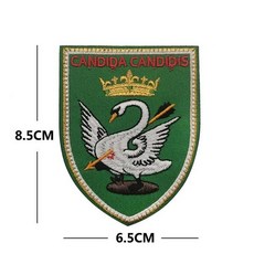 만능가위 귀여운 만화 동물 자수 패치 칼 오리 거위 개구리 스티커 전술 액세서리 사기 배지 후크 및 루프, [14] V01272-1, 1개