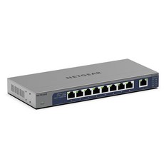 NETGEAR 8포트 1G/10G 멀티 기가비트 이더넷 언매니지드 스위치 GS108MX 10G/멀티 기가비트 SFP 데스크탑 또는 랙 마운트 1개, 8 Port | 1 x 10G Uplink, 1) 8 Port | 1 x 10G Uplink - gs108mx