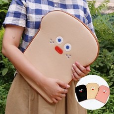 로마네 브런치브라더 13인치 shape 식빵 파우치 노트북 가방 LF, 번토스트