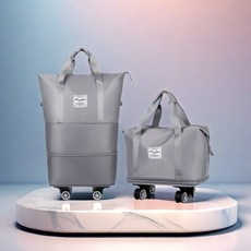 ANYOU 여행가방 3단 확장 폴딩백 기내용 접이식 보조 보스턴백 바퀴 탈부착 대용량 대형가방