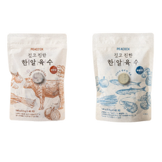 피코크 한알육수 사골맛 + 해물맛 (3.5g*40입) 찌개 캠핑 자취용품, 1개, 3.5g