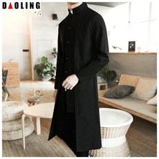 코트 남자 롱무릎넘어 차이나 학생 여름 OVERSIZE 와이드 루즈핏 도포 에스닉 봄