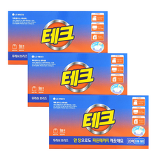 테크 간편 후레쉬 브리즈 시트세제 드럼일반 겸용, 20개입, 3개